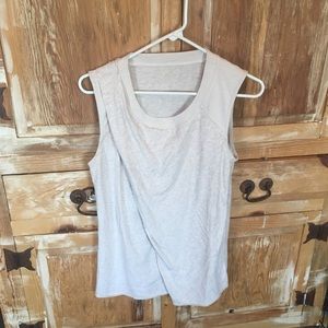 Lululemon drape front tank size 8